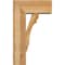 Ekena Millwork Olympic Block Rough Sawn Bracket w/ Offset Brace, Western Red Cedar, 8"W x 18"D x 30"H BKT0806X18X30OLY05RWR - alternate 4